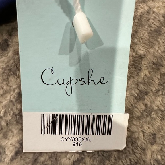 Cupshe navy blue one pice with ties, NWT!! - Picture 8 of 8